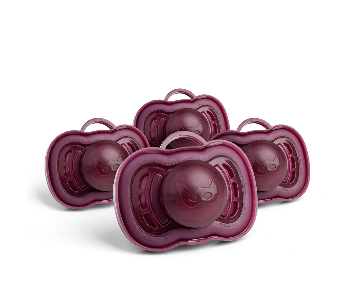 4-pack Pacifiers, 6+ months, Merlot