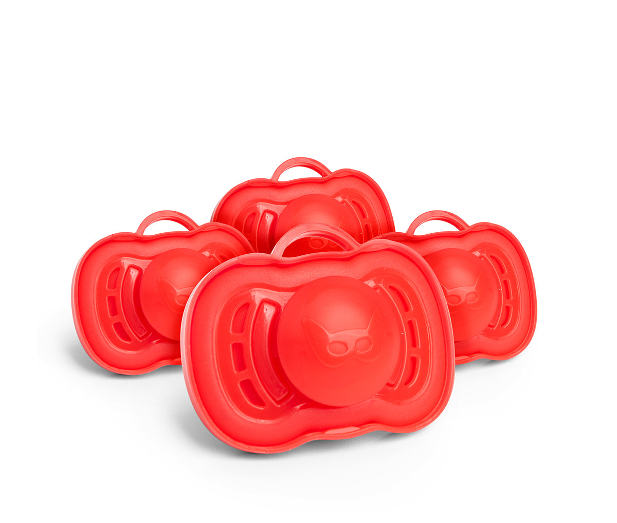 4-pack Pacifiers, 6+ months, Red