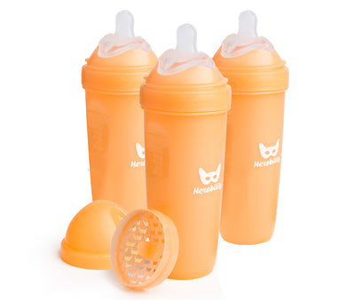3-pack Baby Bottles 340 ml – Peach