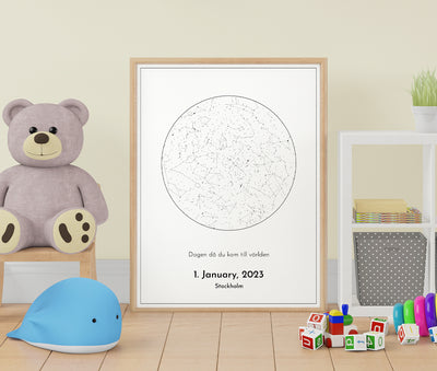 Star map poster 50x70 cm